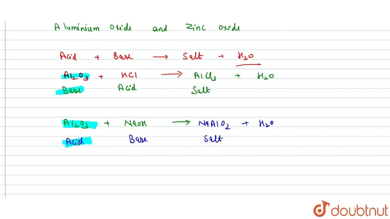 What are amphoteric oxides? Give two examples of amphoteric oxides.
