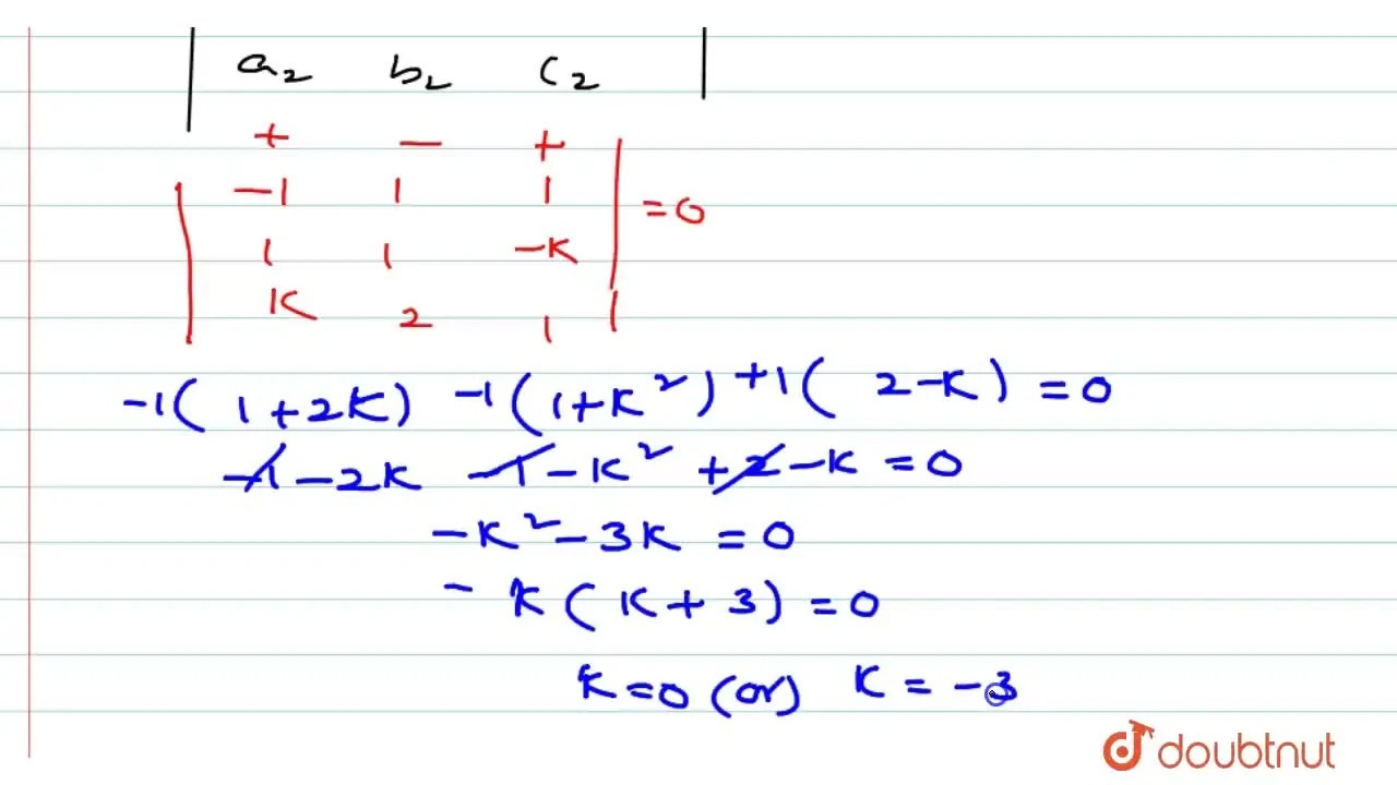 [Telugu] Find the values of k if the lines (x2)/(1)=(y3)/(1)=(z4)/(