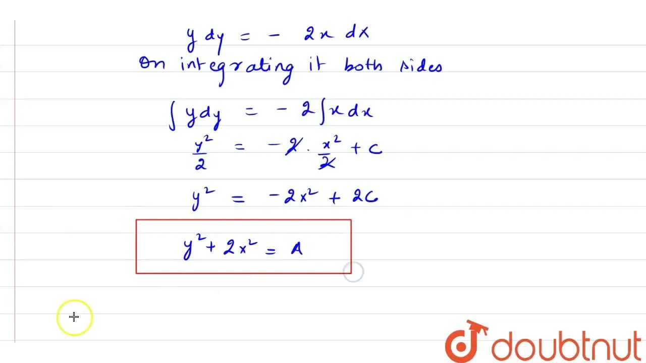 Find the orthogonal trajectory of y^2=4a x (a being the parameter).