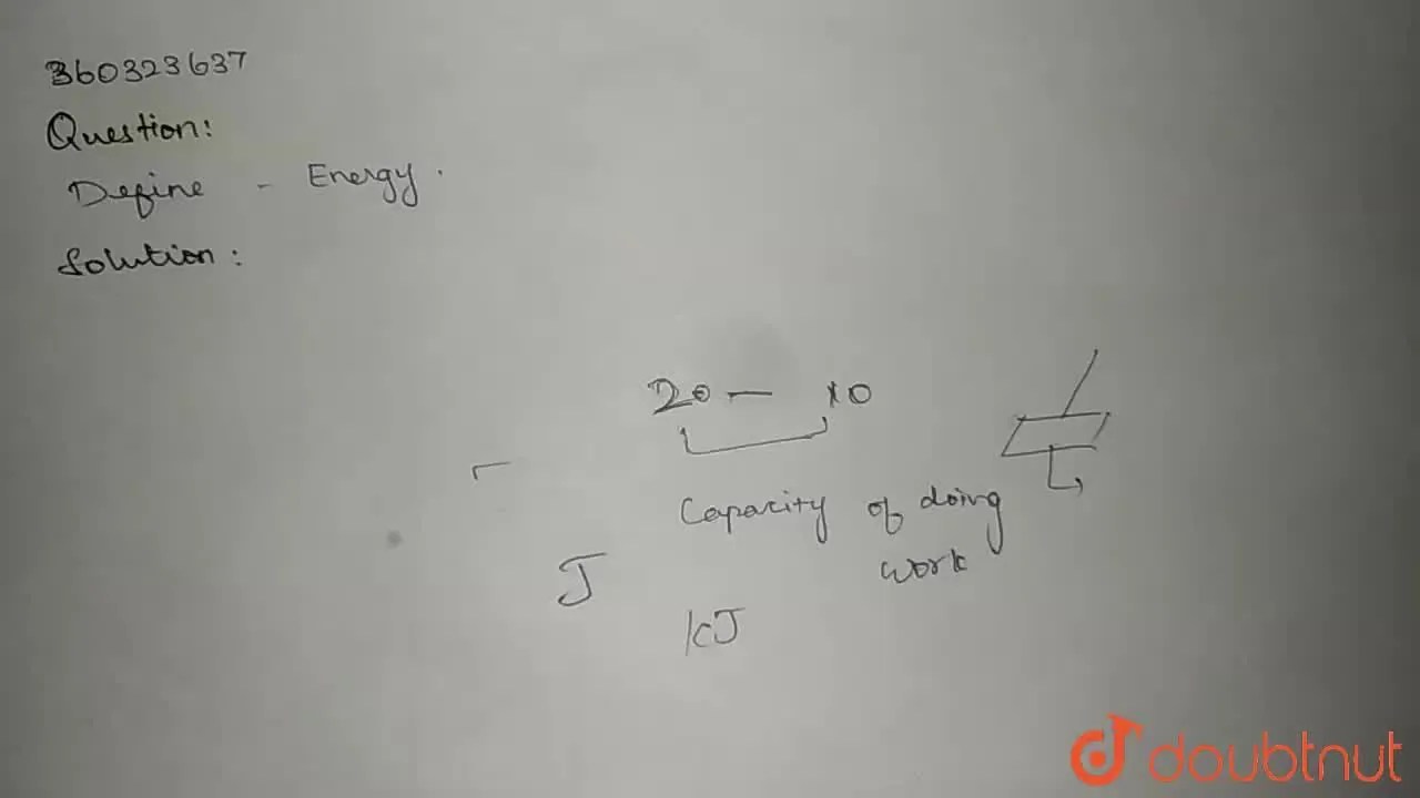 [Tamil] Define Energy