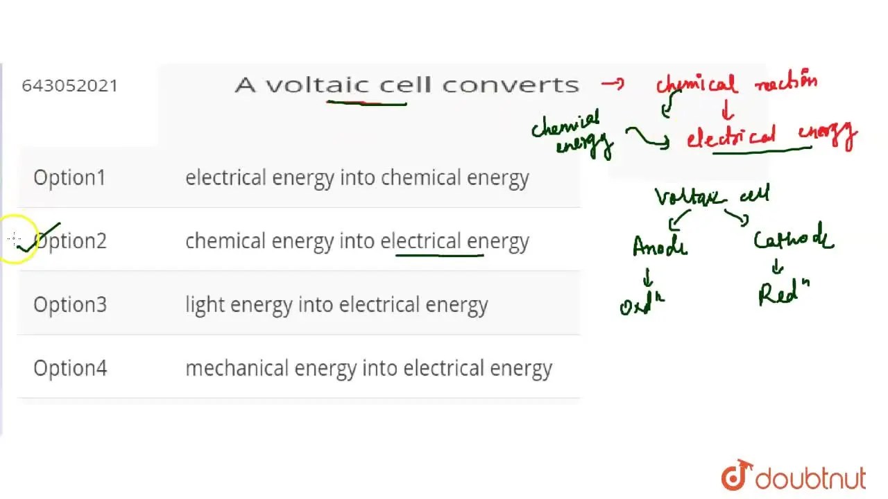 light energy into electrical energy