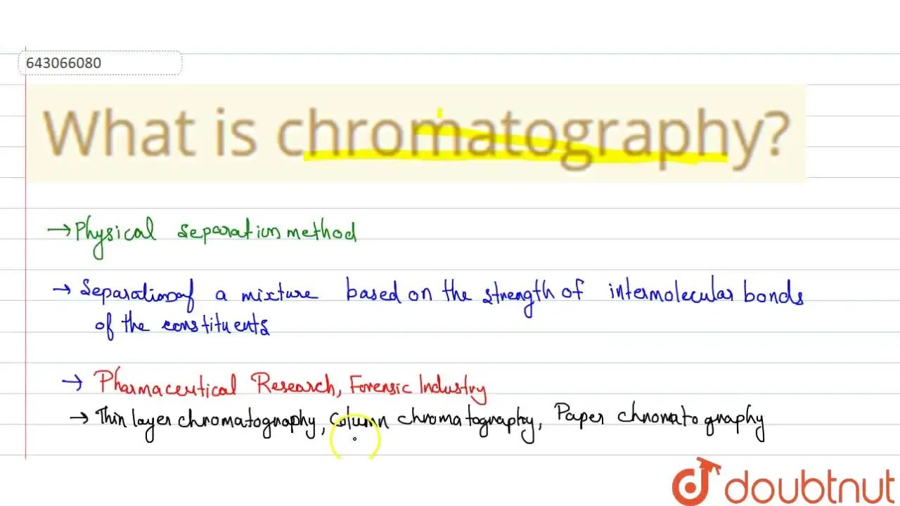 [Malayalam] What is chromatography?