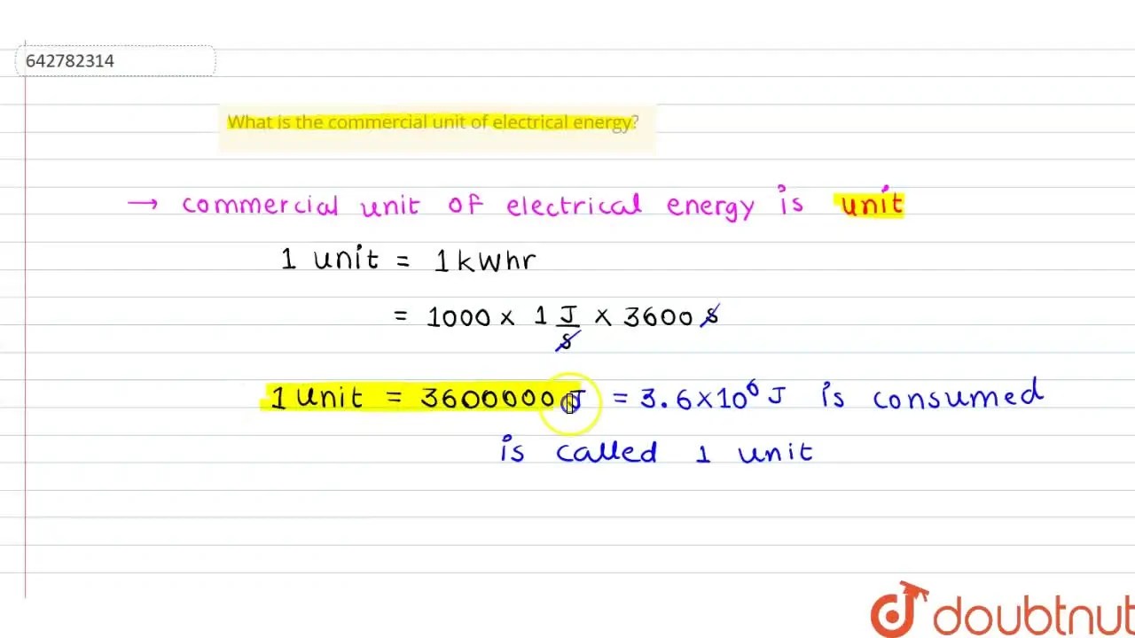 [Gujrati] What is the commercial unit of electrical energy?