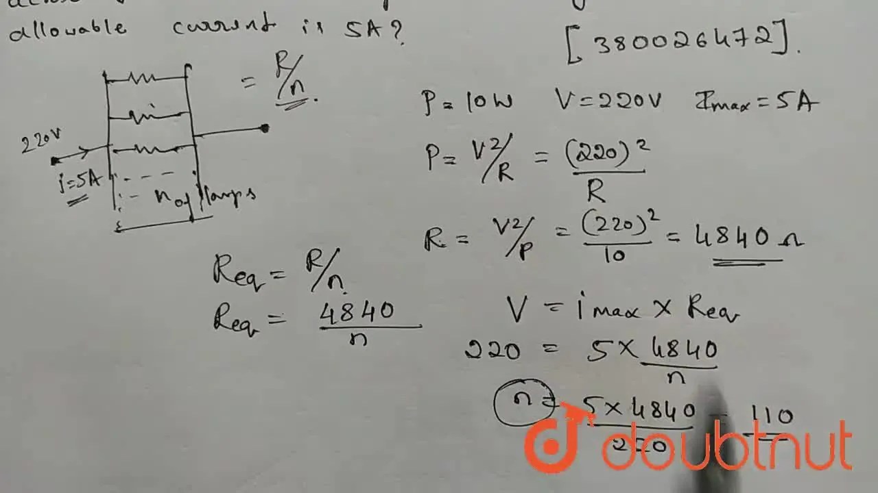 [Kannada] Several electric bulbs designed to he used on a 220 V electr