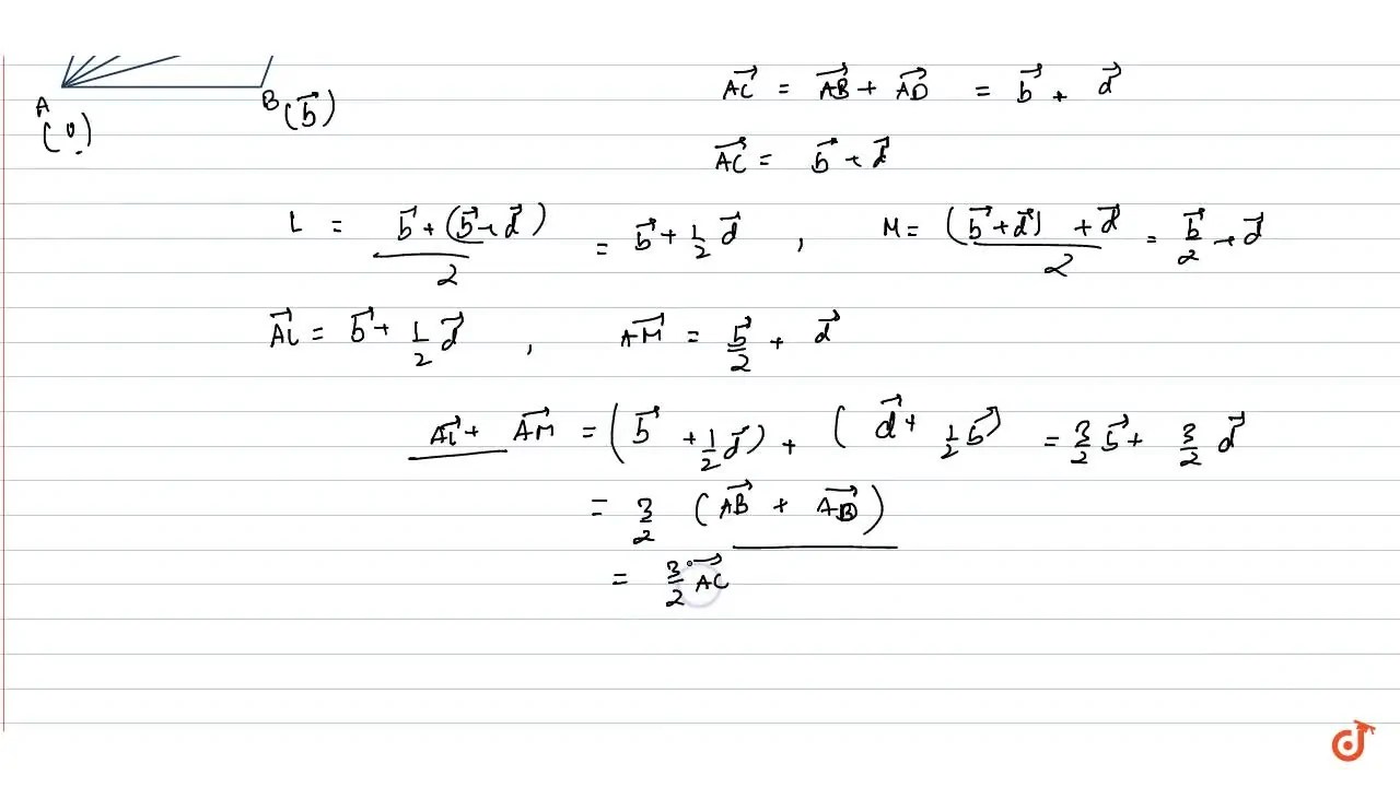 A B C D is a parallelogram. If La n dM are the midpoints of B Ca n dD