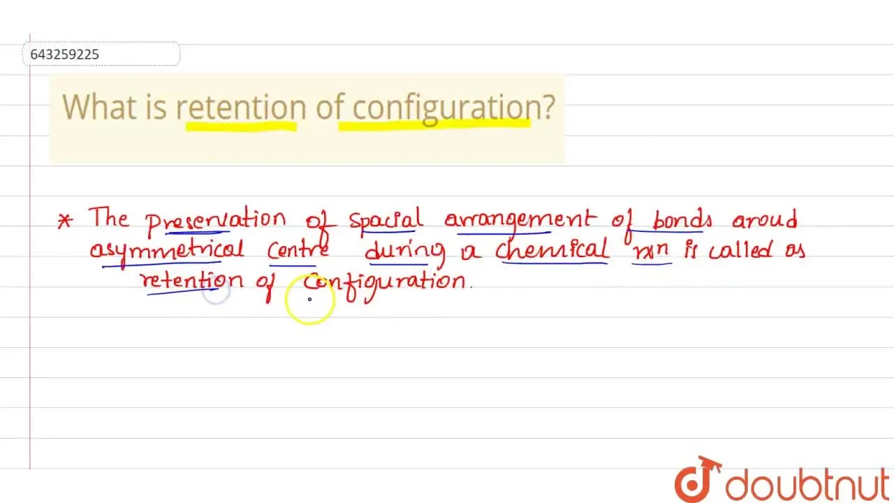 [Kannada] What is retention of configuration?