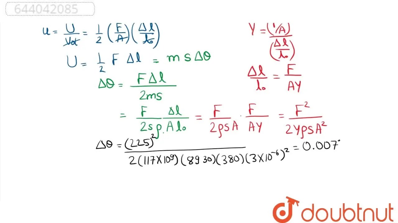 A wire of area of cross section 3mm^(2) breaks under a force of 225N.