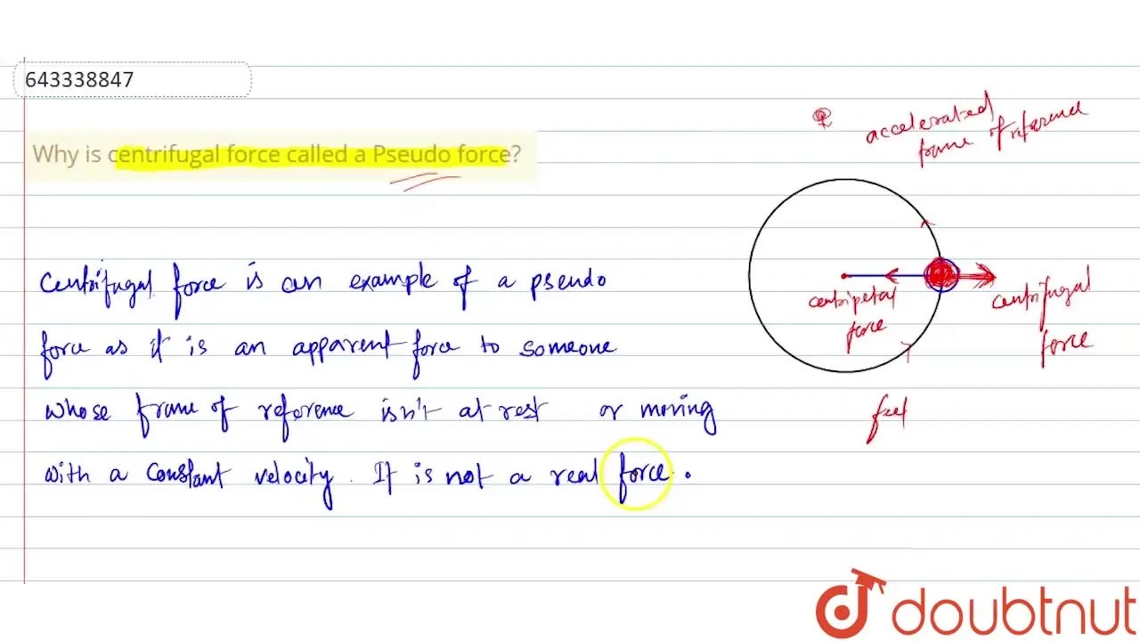 [Assamese] Why is centrifugal force called a Pseudo force?
