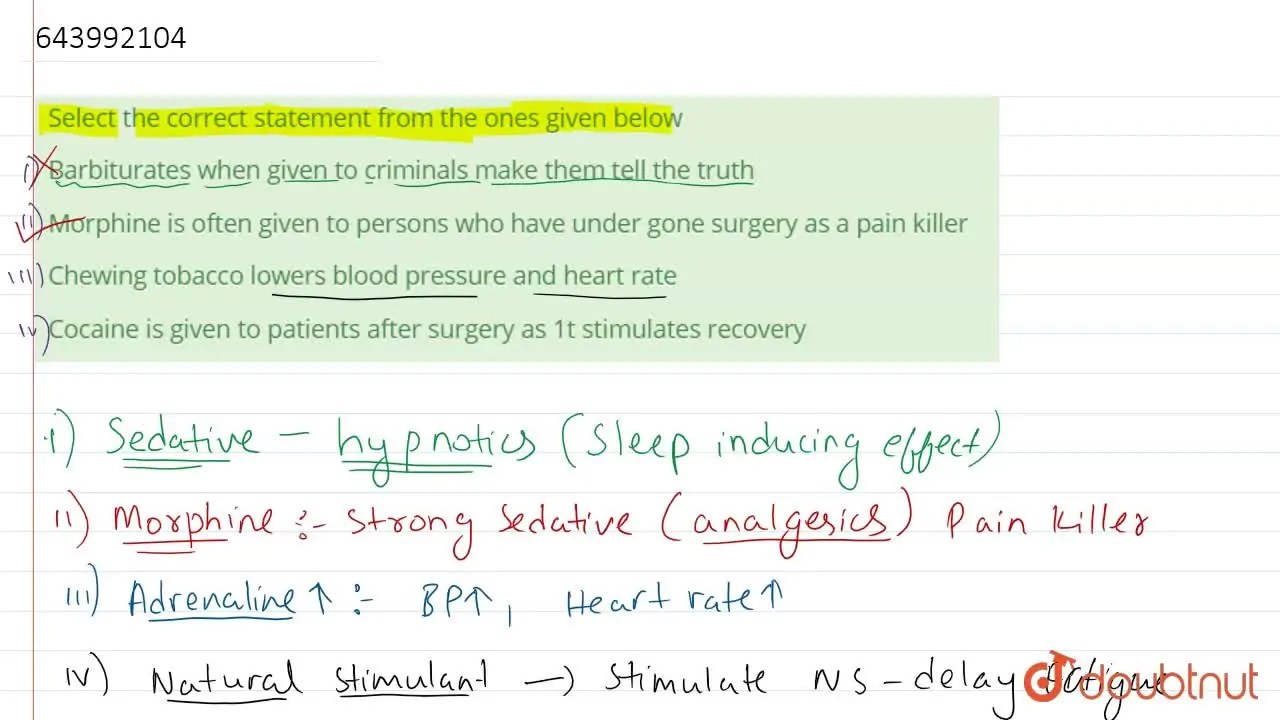 Chewing tobacco lowers blood pressure and heart rate