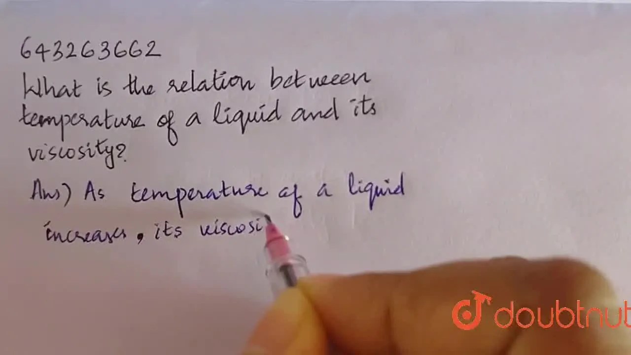 [Malayalam] What is the relation between temperature of a liquid and i