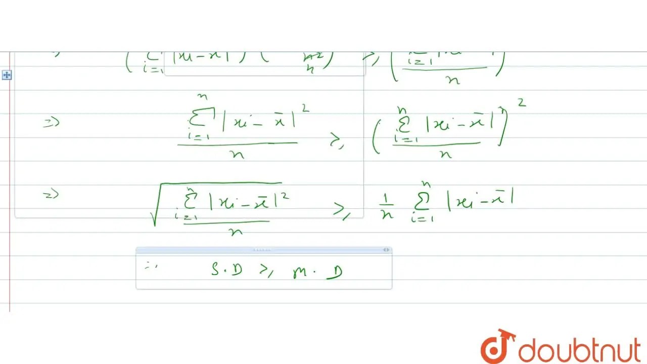 [Bengali] Prove that Mean Deviation about mean cannot exceed Standard
