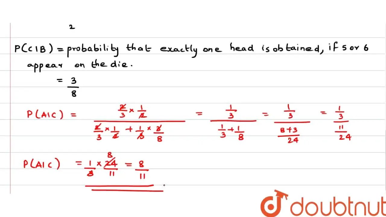 [Malayalam] Suppose a girl throws a die. If she gets a 5 or 6, she tos