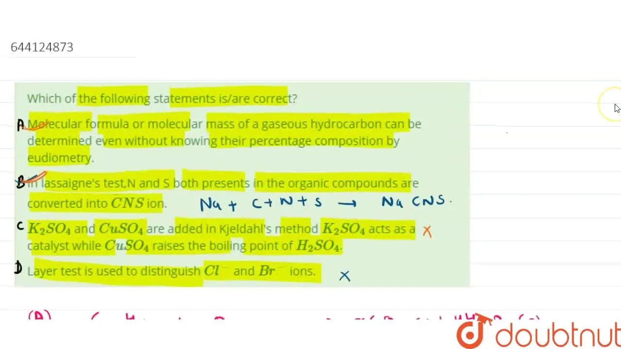 K2SO4 and CuSO4 are added in Kjeldahl's method K2SO4 acts as a catalys