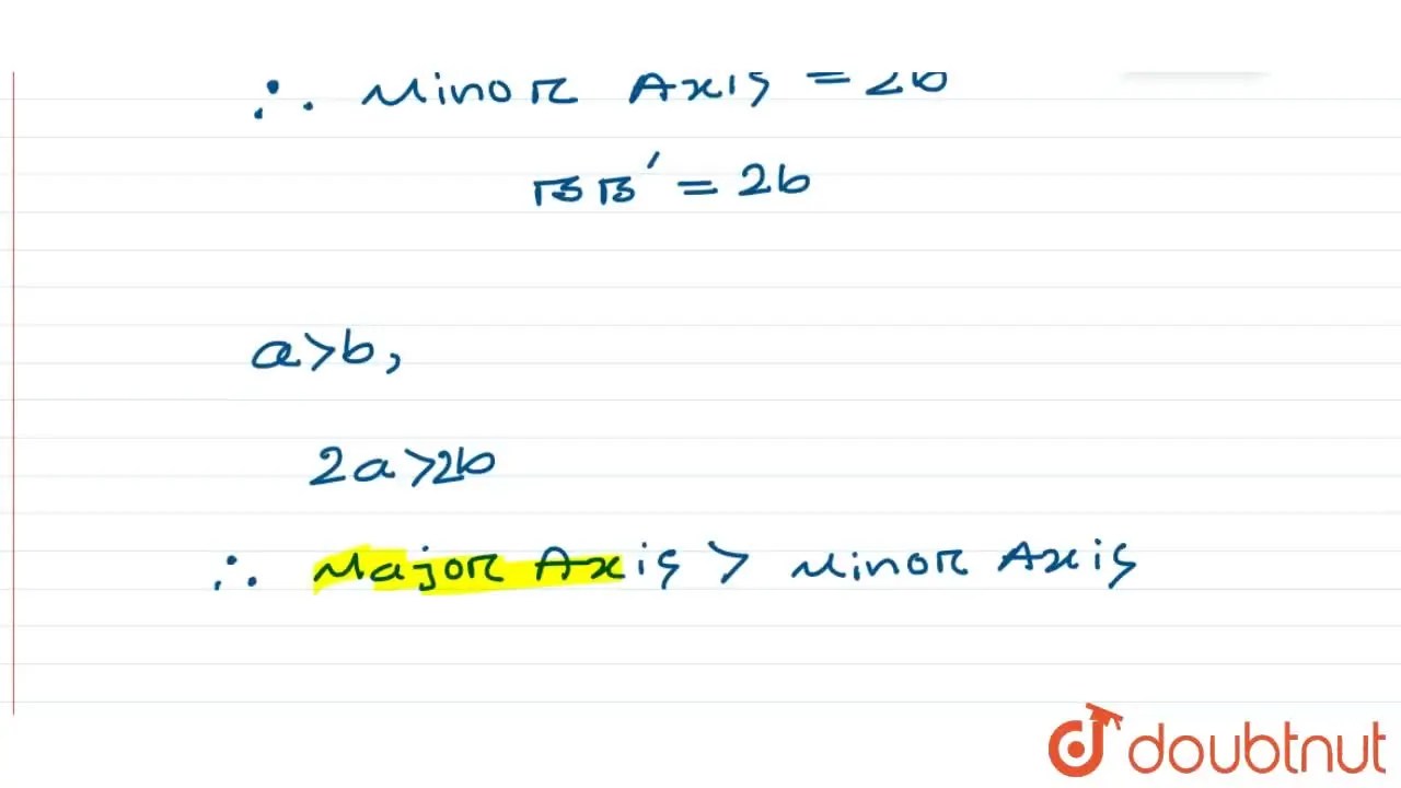 [Bengali] Prove tha the major axis of an ellipse is greater than its m