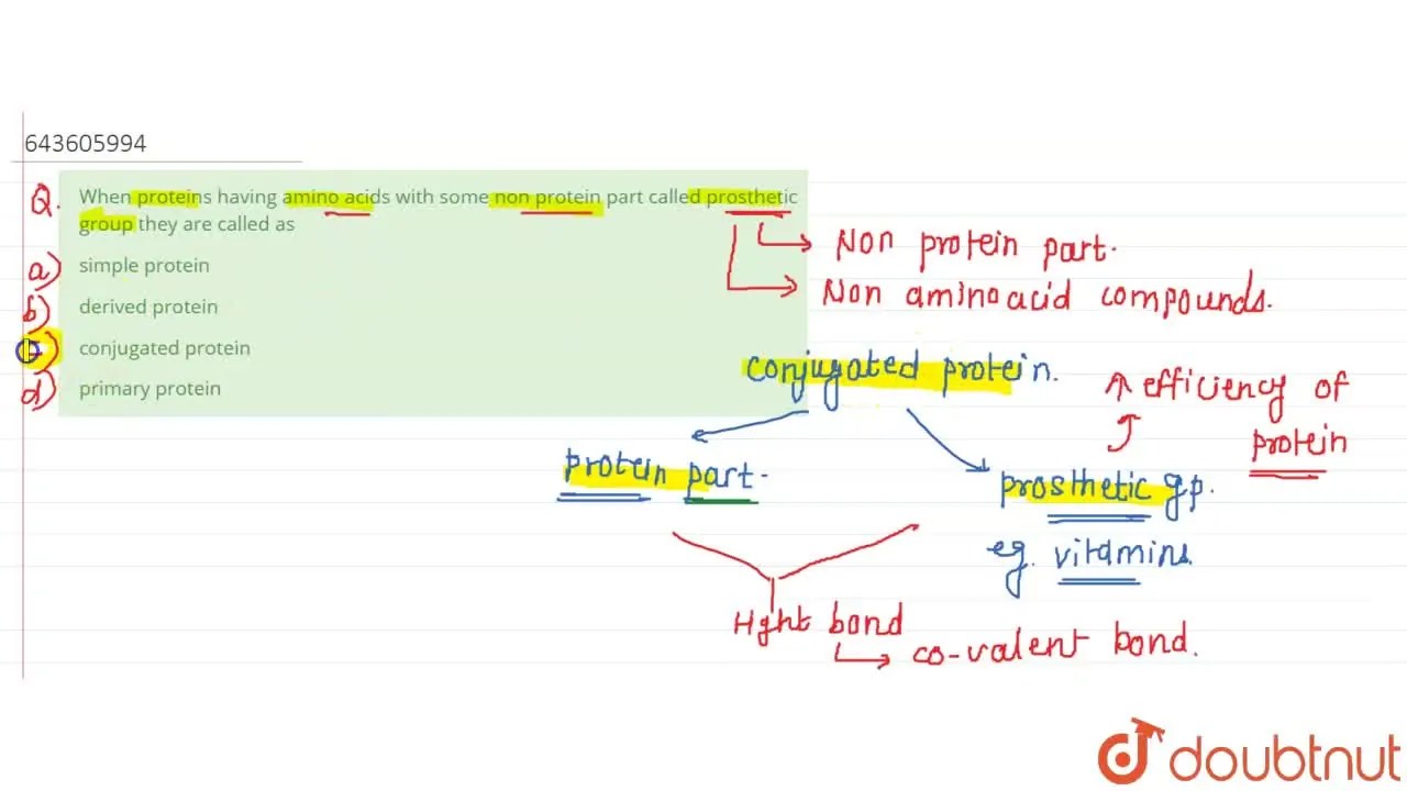 [Marathi Solution] When proteins having amino acids with some non prot