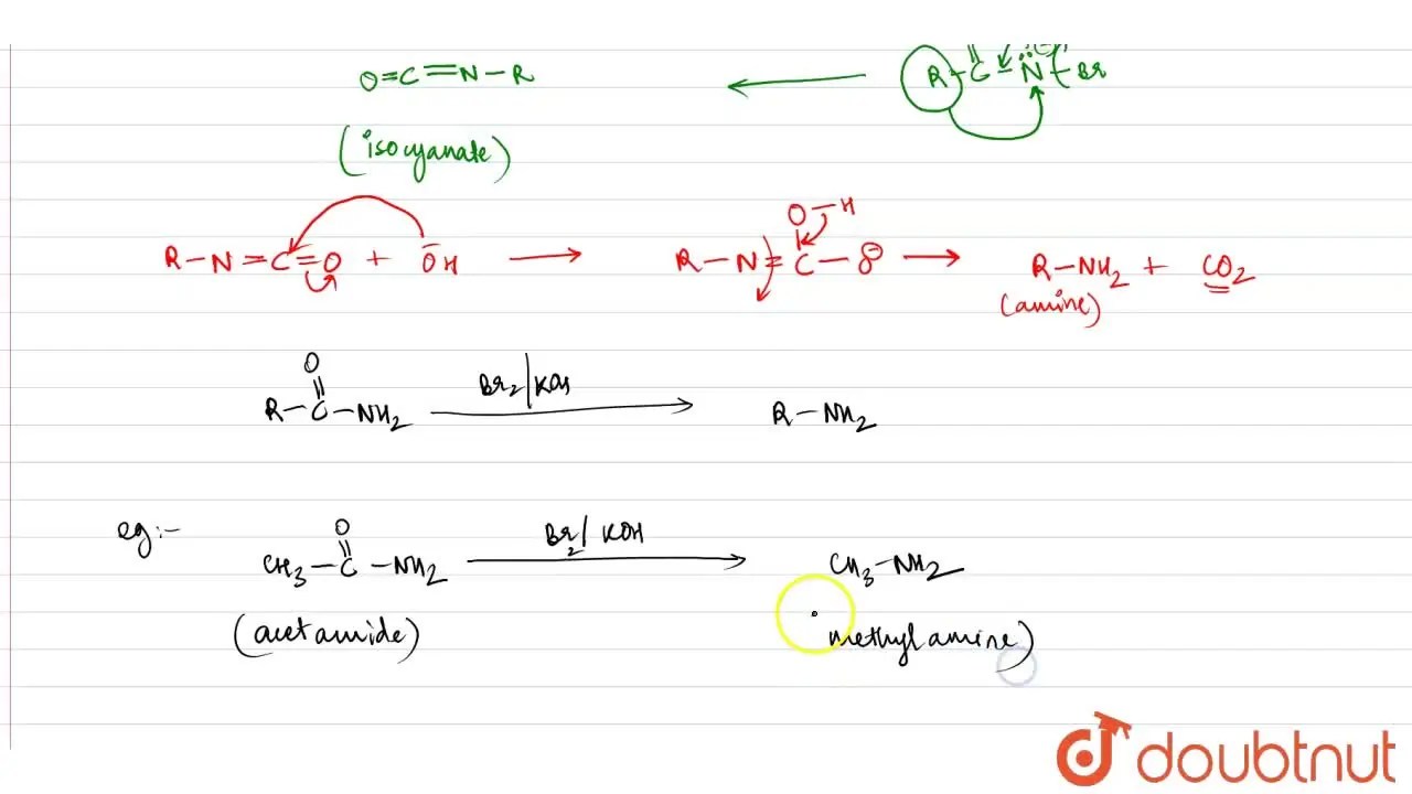 [Odia] Write short notes on Hofmam's bromamide reaction.