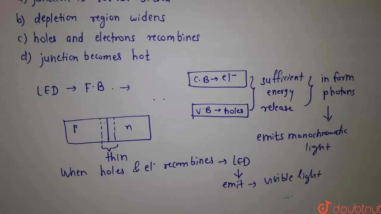 [Marathi] A LED emits visible light when its