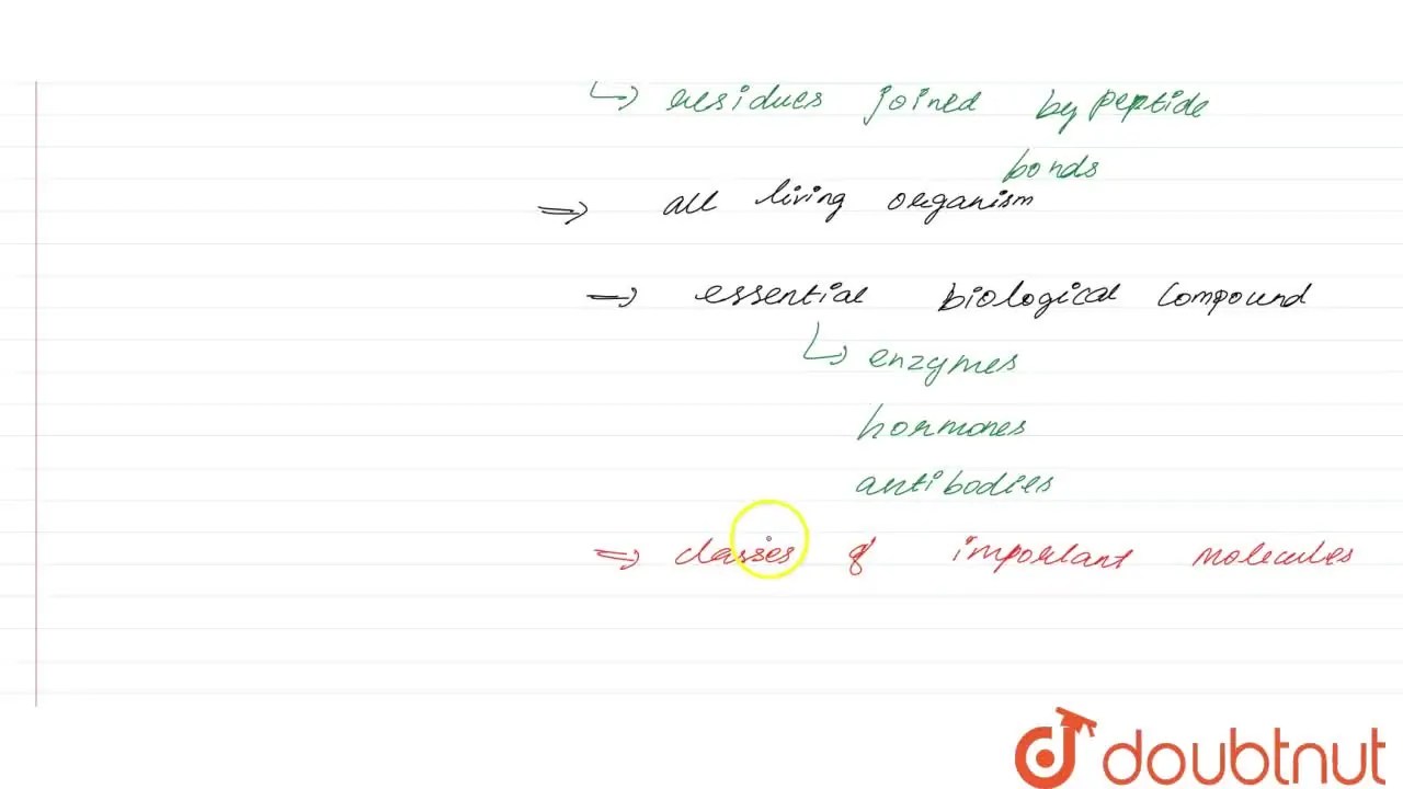 [Tamil Solution] Write about proteins