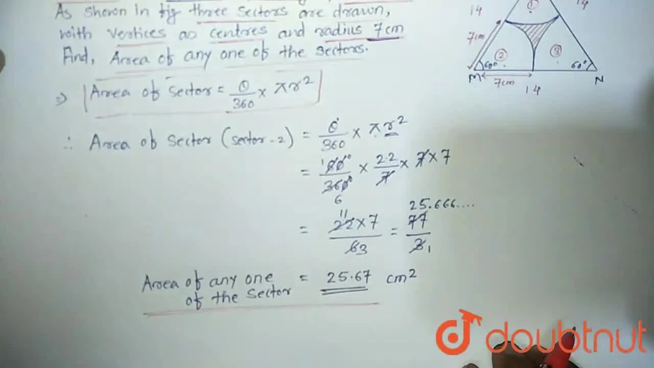 [Marathi] DeltaLMN is an equilateral triangle. LM = 14 cm. As shown