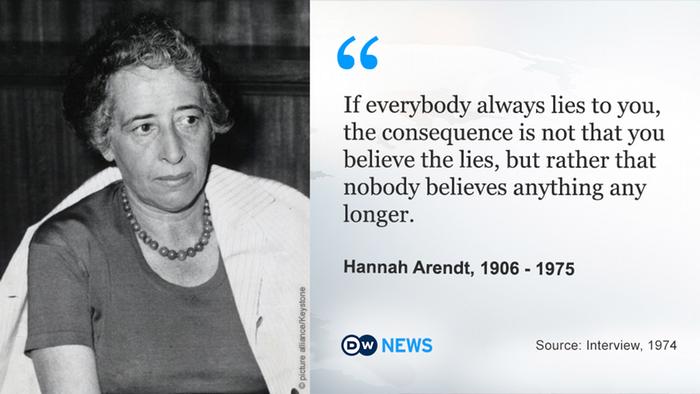 Why The World Is Turning To Hannah Arendt To Explain Trump Books Dw 02 02 2017