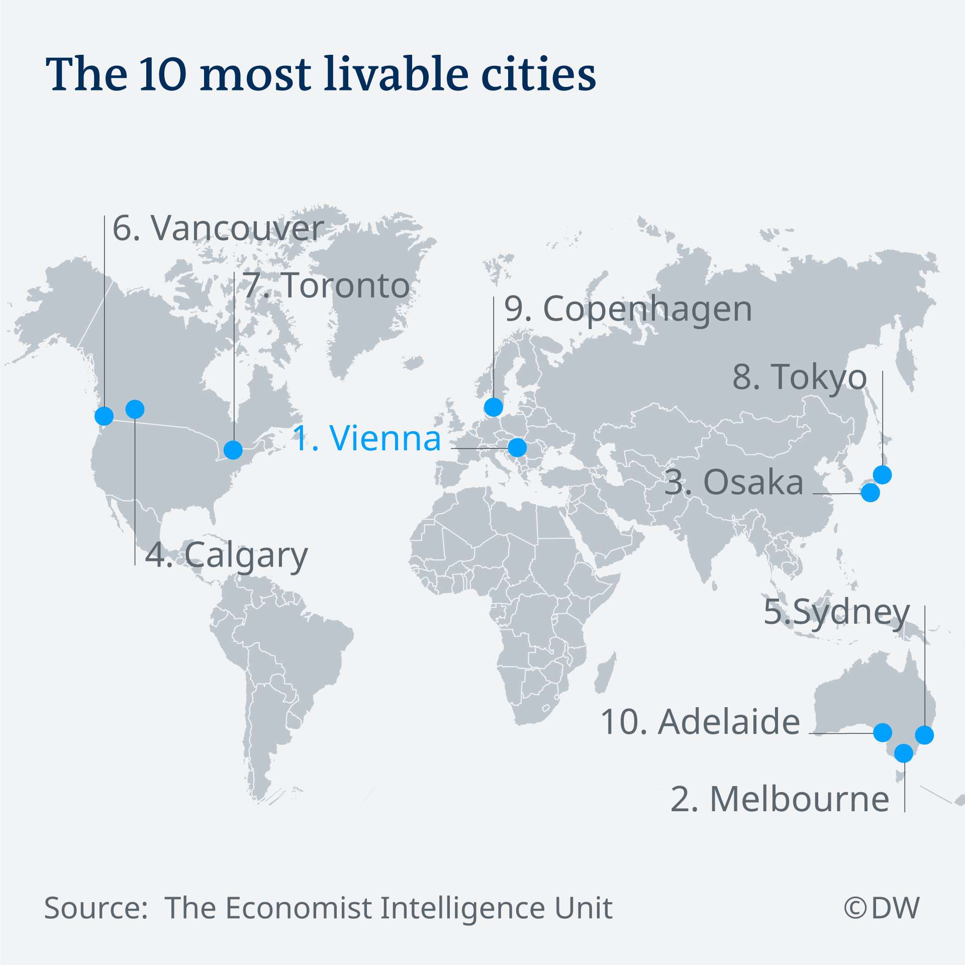 Five German cities among 30 most livable in the world Economist