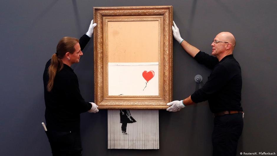 Banksy′s shredded ′Girl with Balloon′ now on display in Germany Arts DW 05.02.2019