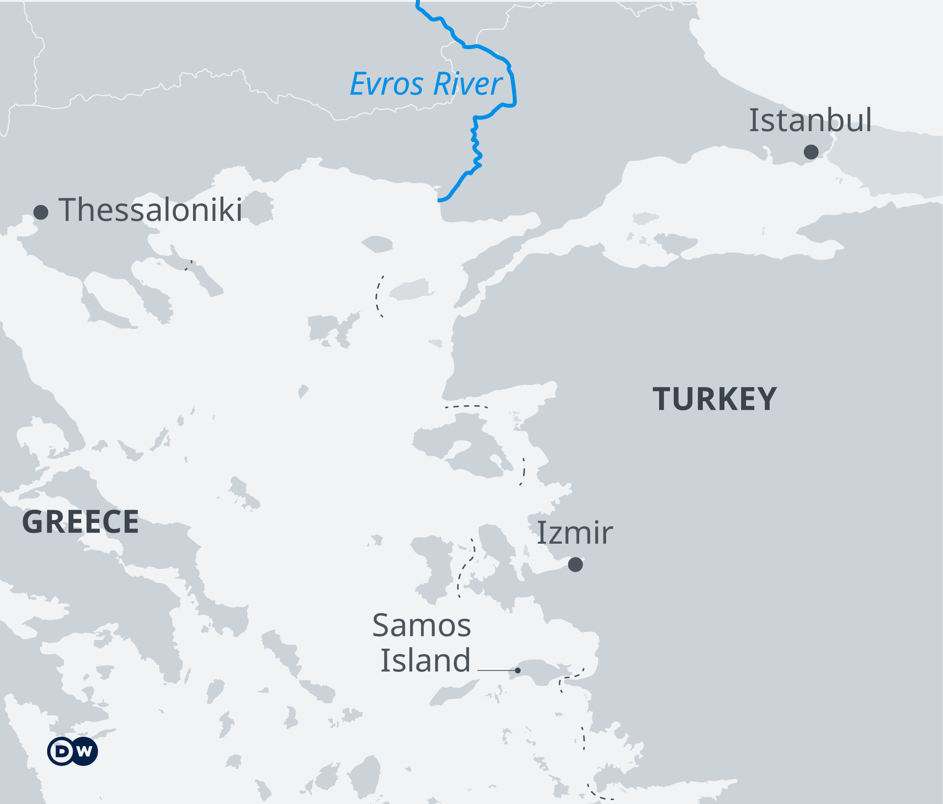 Turkey Border Map