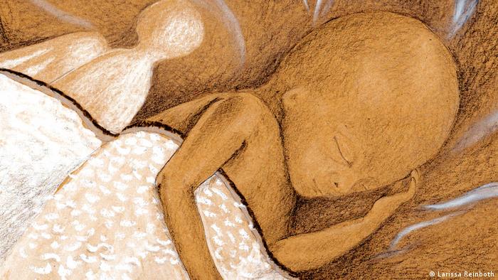 нарисовать рожают