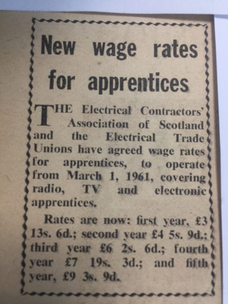 New Wage Rates For Apprentices
