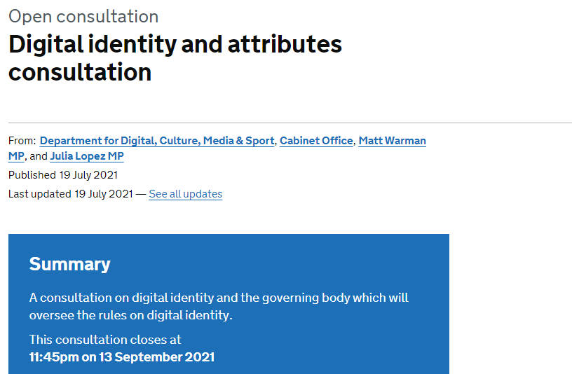 UK Government aims to make digital identities secure and legal