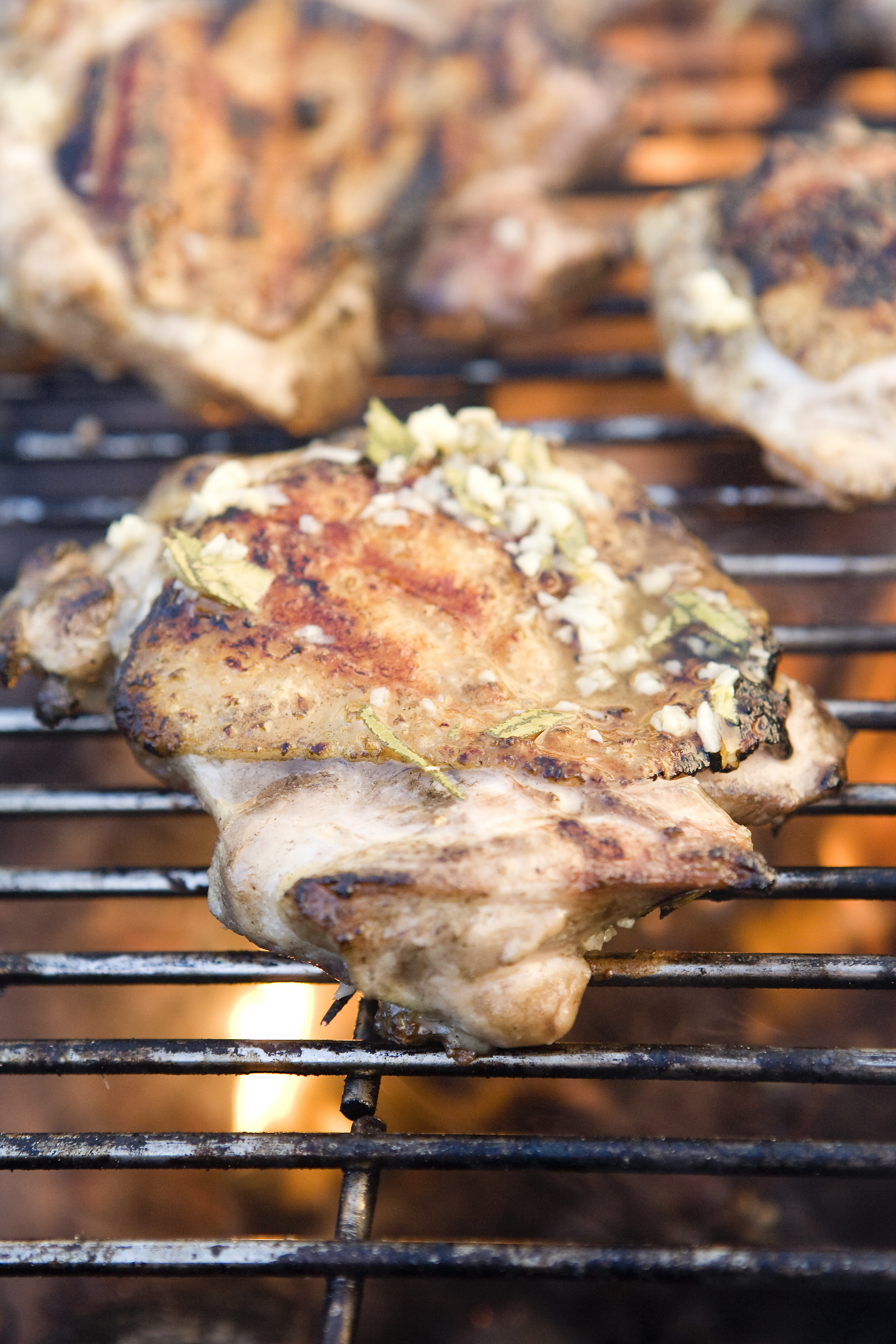 Grilled Chicken Thighs with Brazilian “Vinaigrette” Salsa