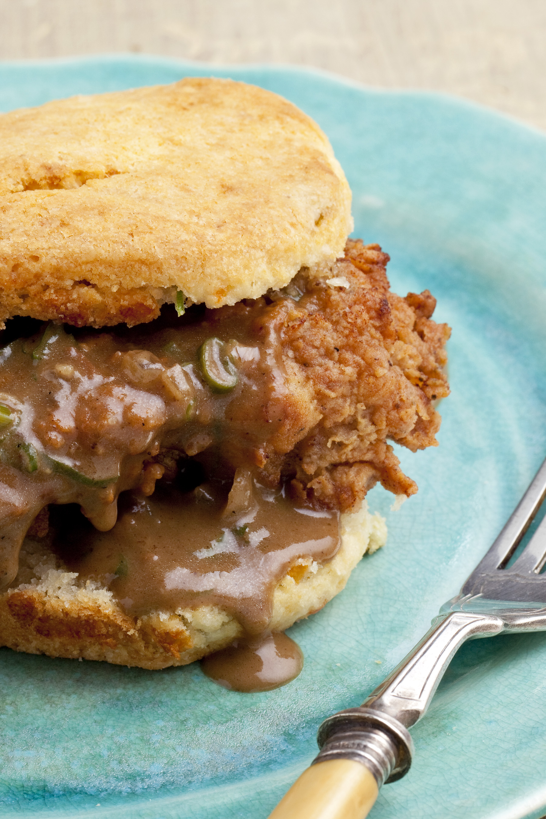 Chicken and Biscuits with Redeye Gravy