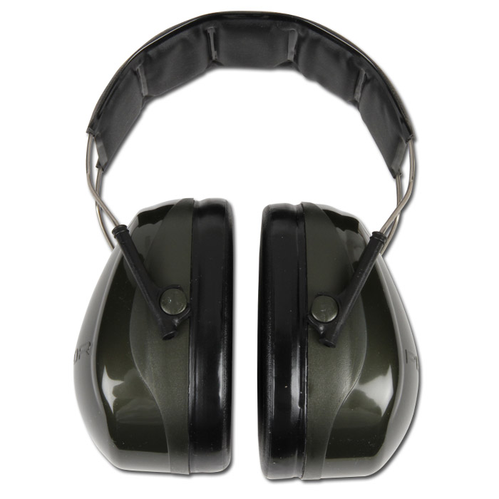 Capsule Ear Muffs "Optime II" Head Frame Color Green EN 352/1