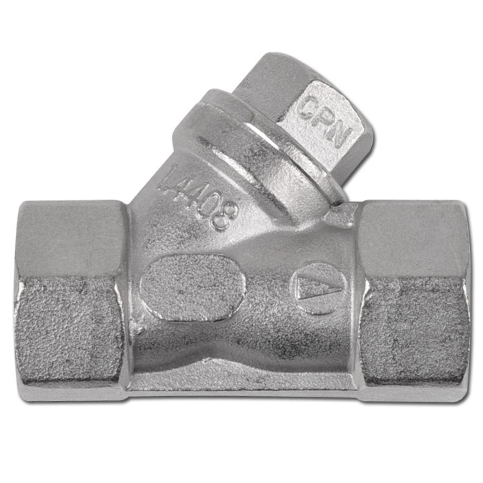 Angle seat check valve stainless steel / PTFE thread G1/4" G2"