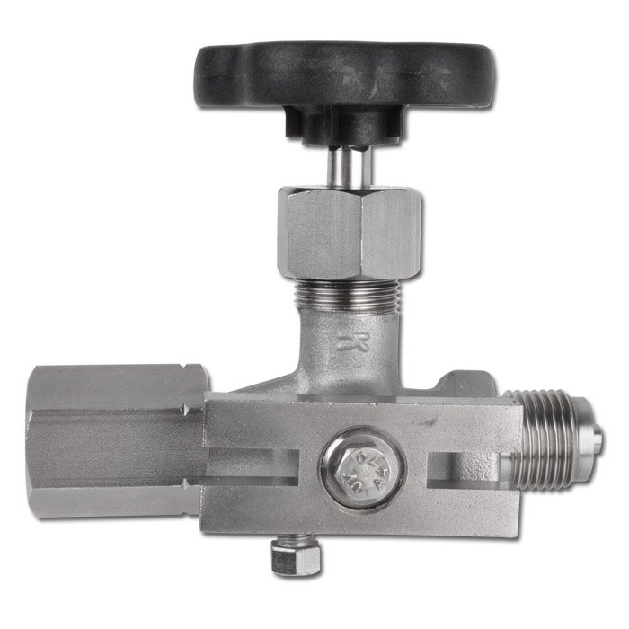 Pressure Gauge Stop Valve DIN 16271 With Test Flange 60x25x10 PN 250/400