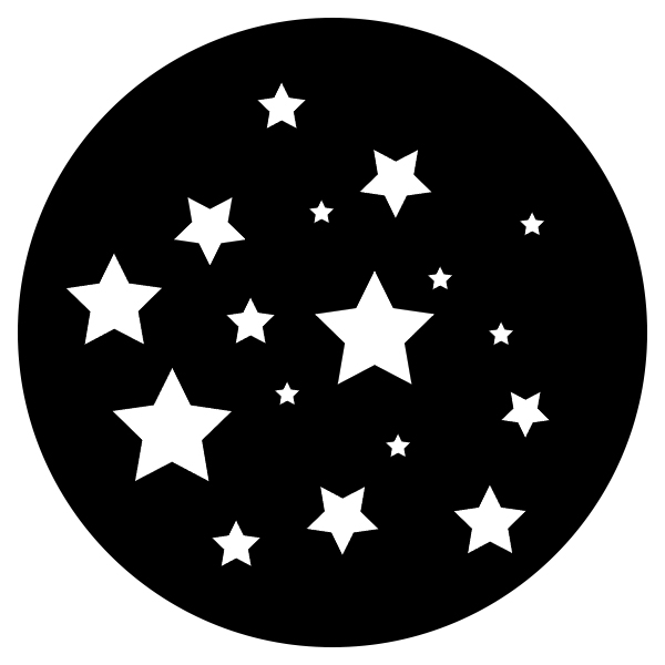 Stars 2 1 Gobo for Eddy Light Gobo Projector