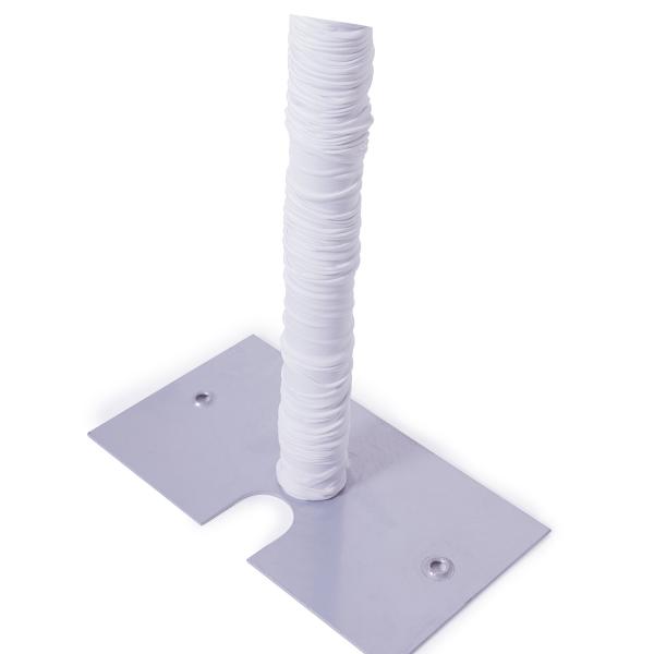White Pole Wrap Spandex Pole Cover Event Décor Direct