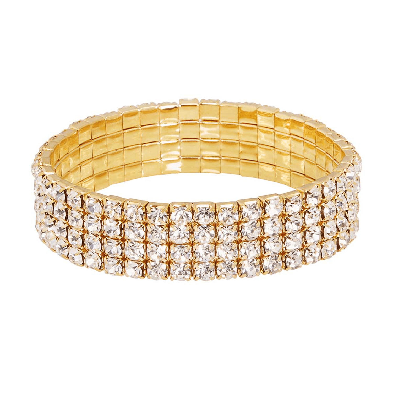OASIS Rhinestone Wristlets Gold 1/Pack