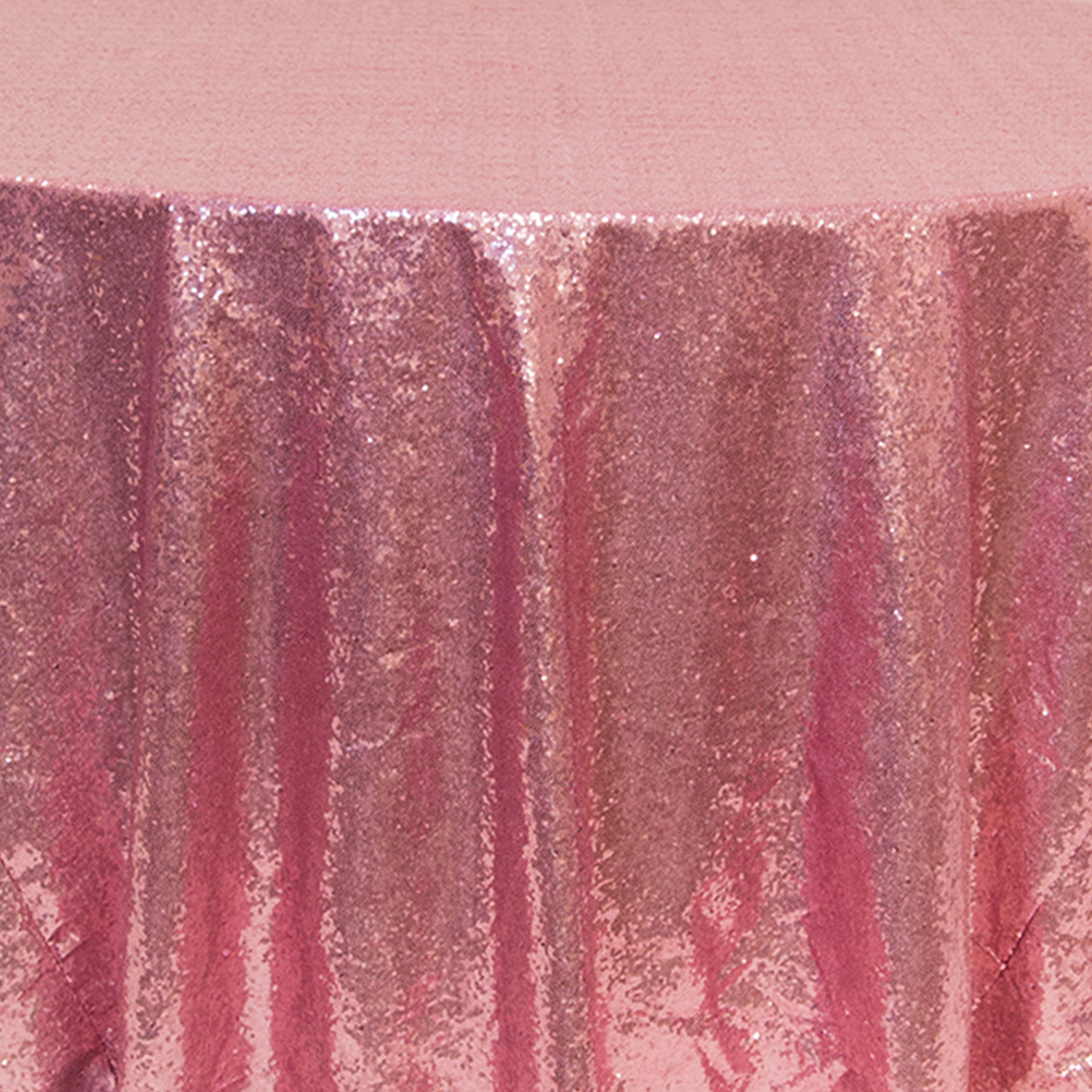 Dusty Rose Round Sequin Tablecloth Choose Your Size!