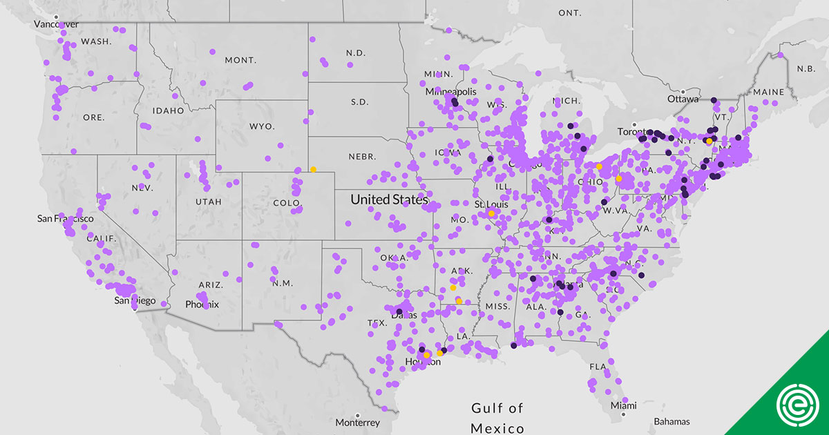 Interactive Map Suspected Industrial Discharges of PFAS