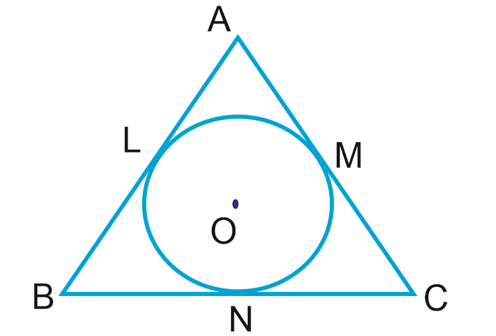In The Given Figure Ab Bc And Ca Is A Tangent Of A Circle If Bc 6 3 Cm | Examsbook