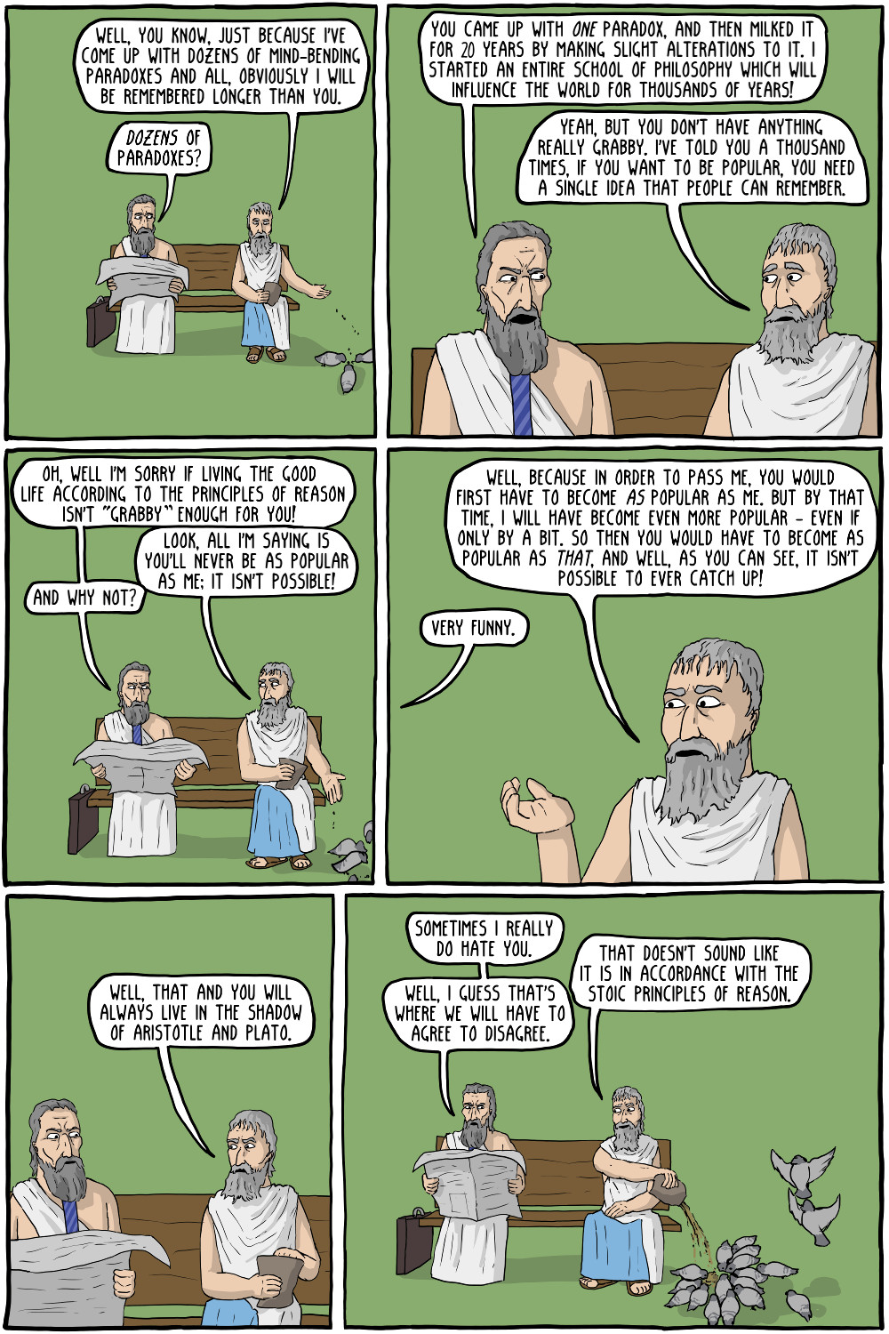 Zeno and Zeno Existential Comics