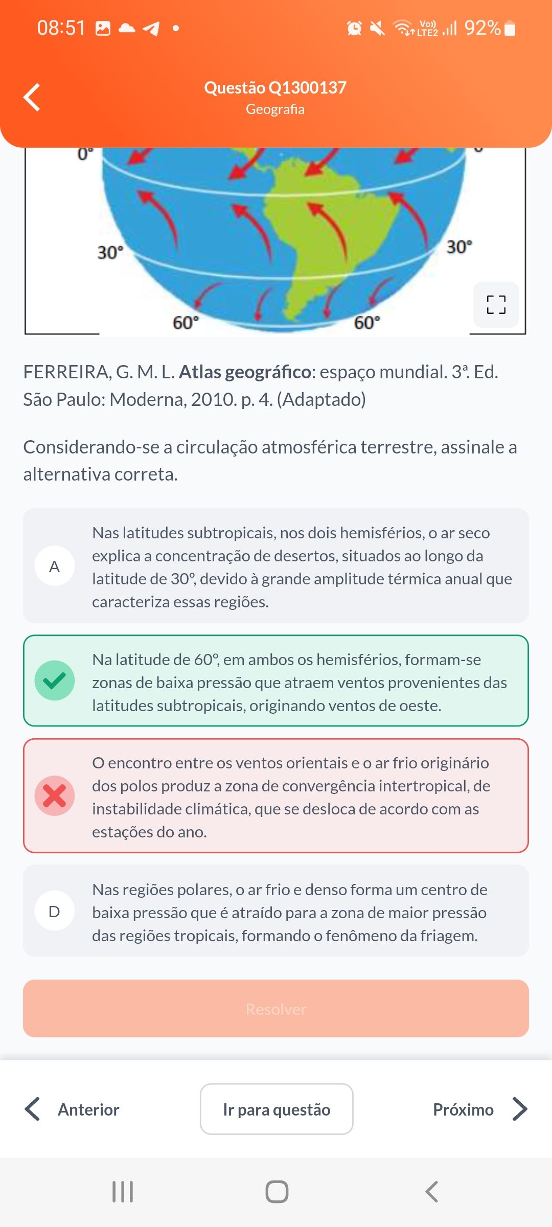 Pq não C? Explicaê