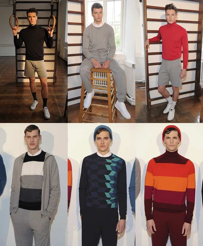 John Smedley SS14 (top) and AW14 (bottom) Menswear Collections