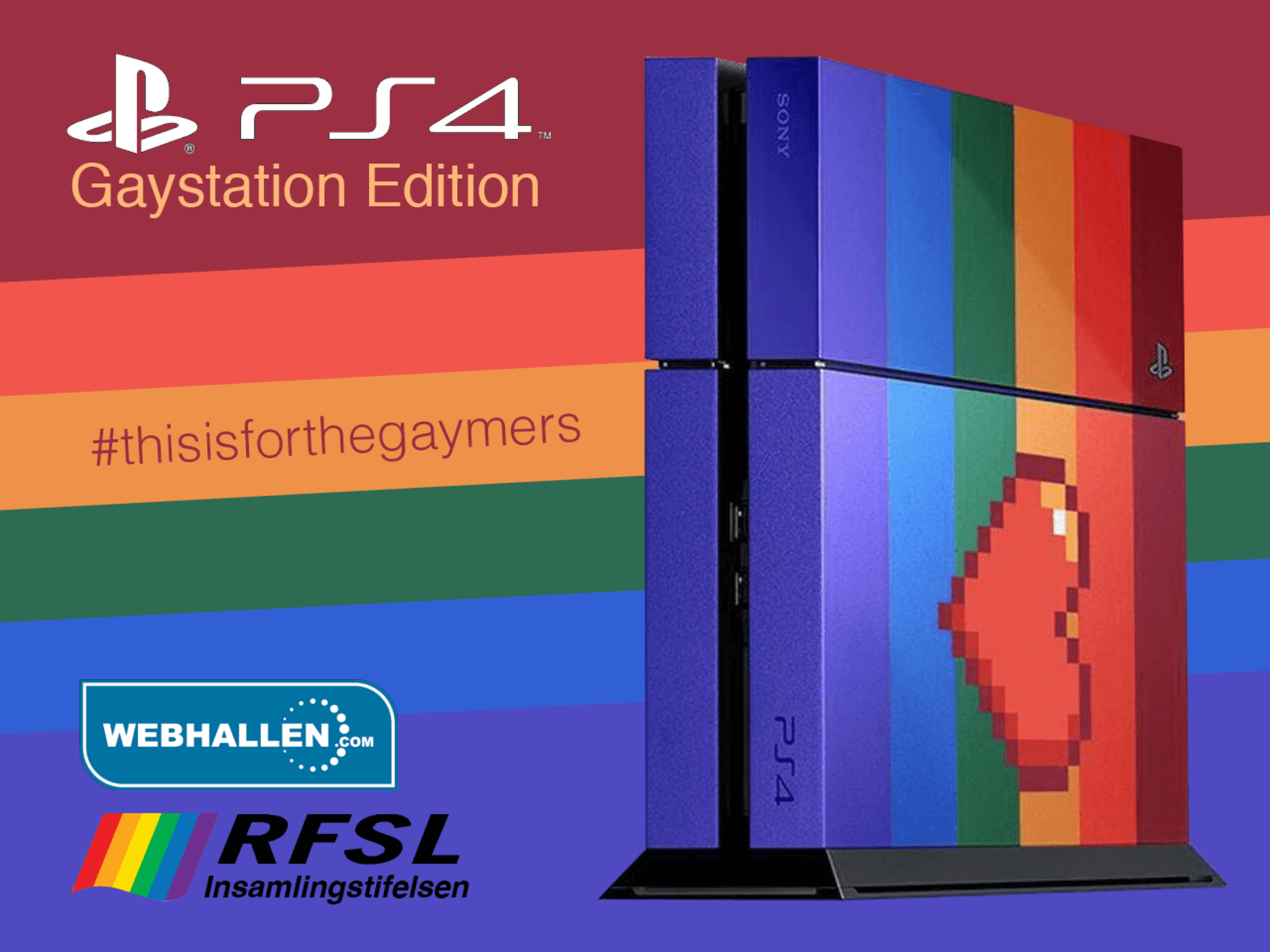 Köp en Gaystation. Webhallen firar Prideveckan Feber / Spel