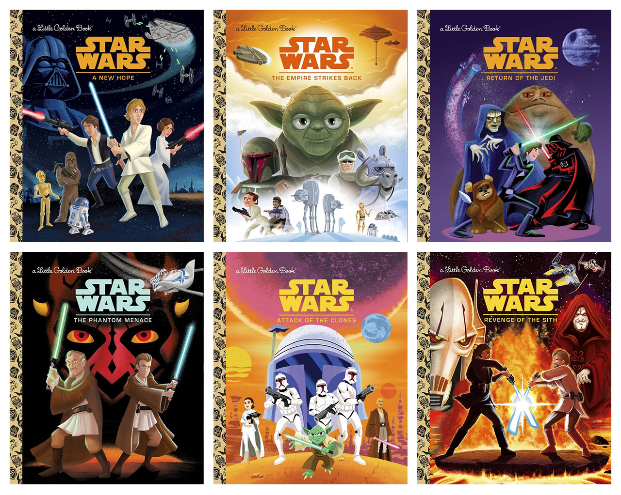 Star Warsfilmerna i barnboksform. Det ska börjas i tid! Tjock /