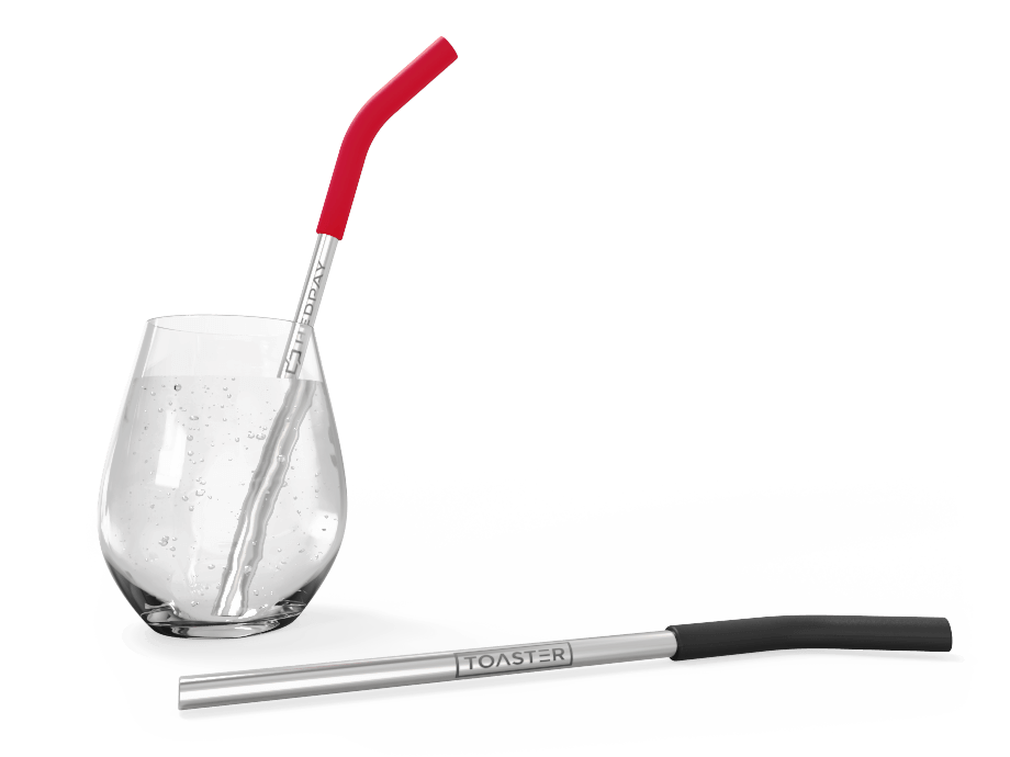 Branded Metal Straws, Funky