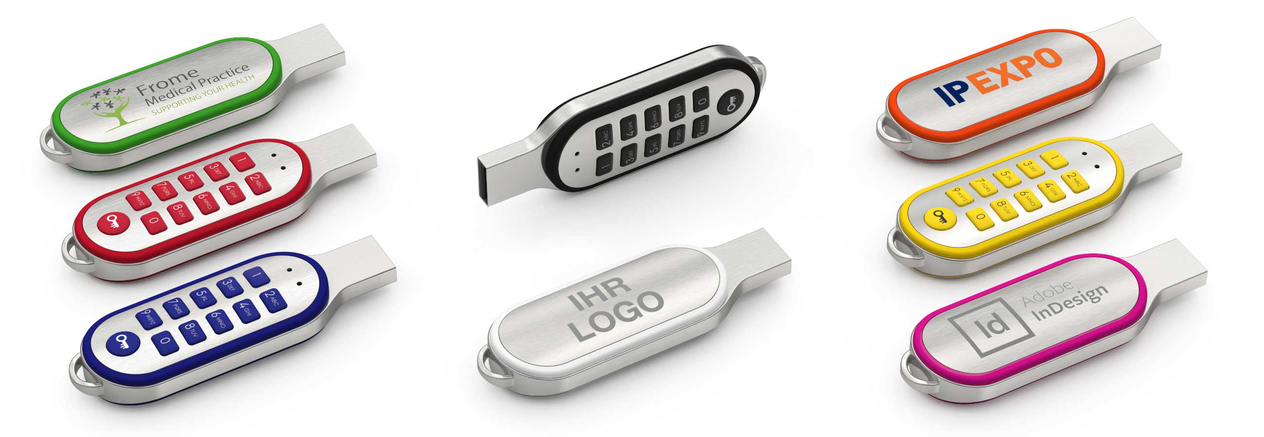 Personalisierter USBStick mit Ziffernblock, Code