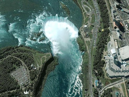 Niagara Falls from Space. Neatorama