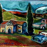 clark mansion painting, c. 2002